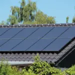 Zonnepanelen in de tuin